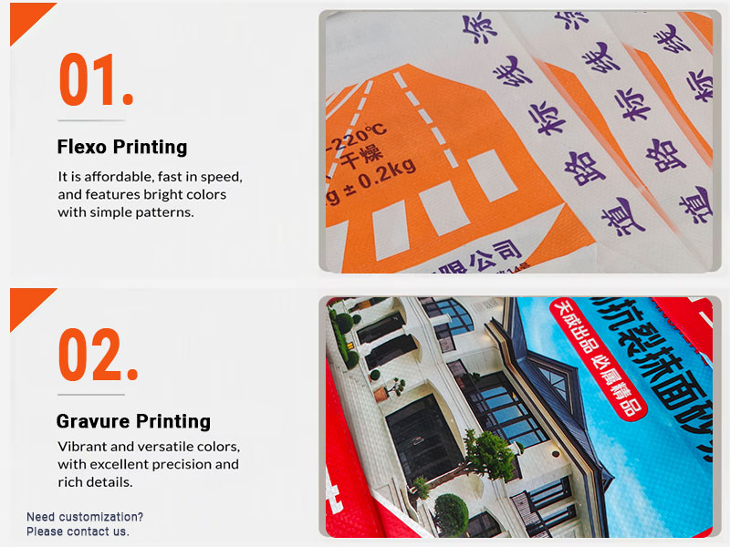 Flexographic printing and Gravure printing