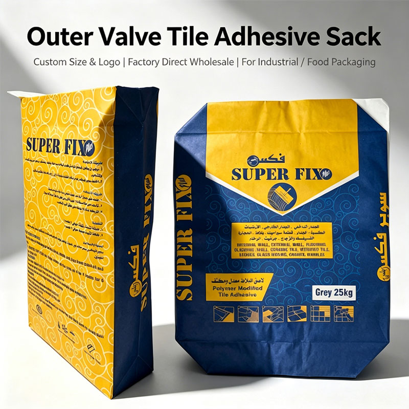 3 Layers Kraft Paper Outer Valve Bags